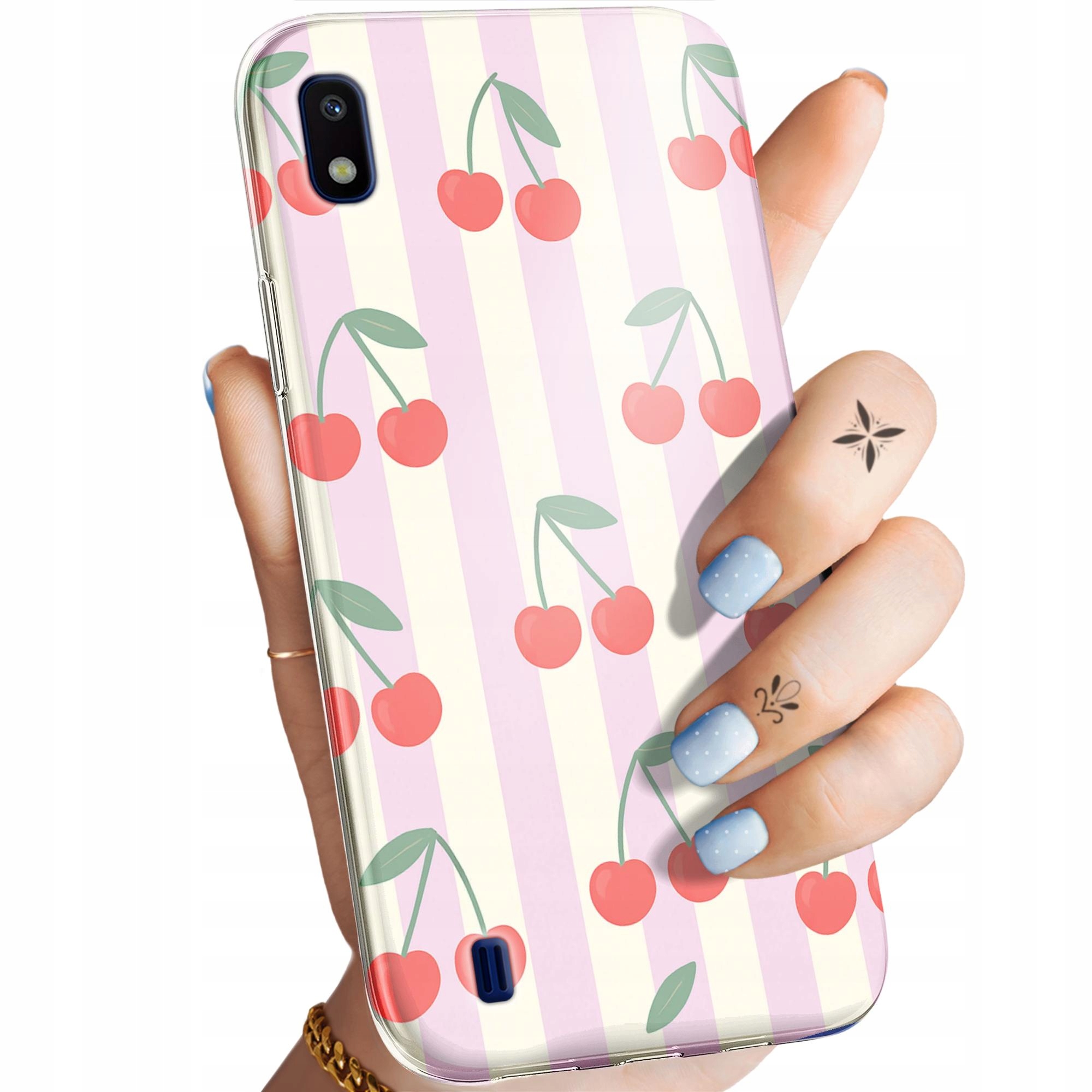 Etui Do Samsung Galaxy A10 Wiśnie Wiśnia Owoce Obudowa Pokrowiec
