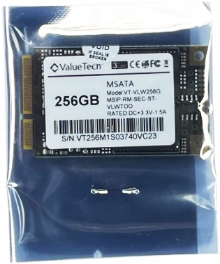 DYSK VALUETECH MSATA SSD 256GB Kod producenta 1B38-20256