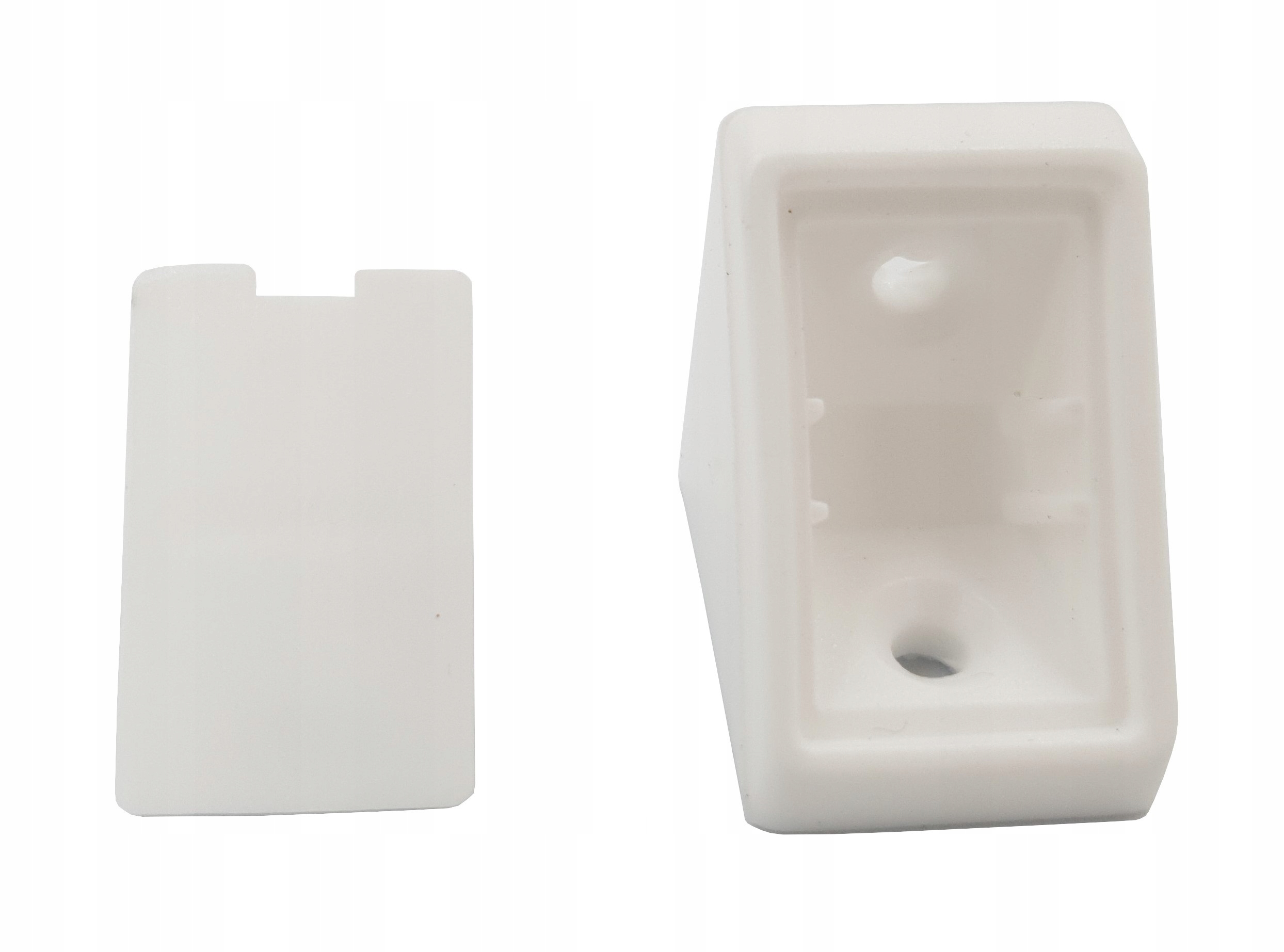 

Kątowniki plastikowy, komandorki białe 100szt