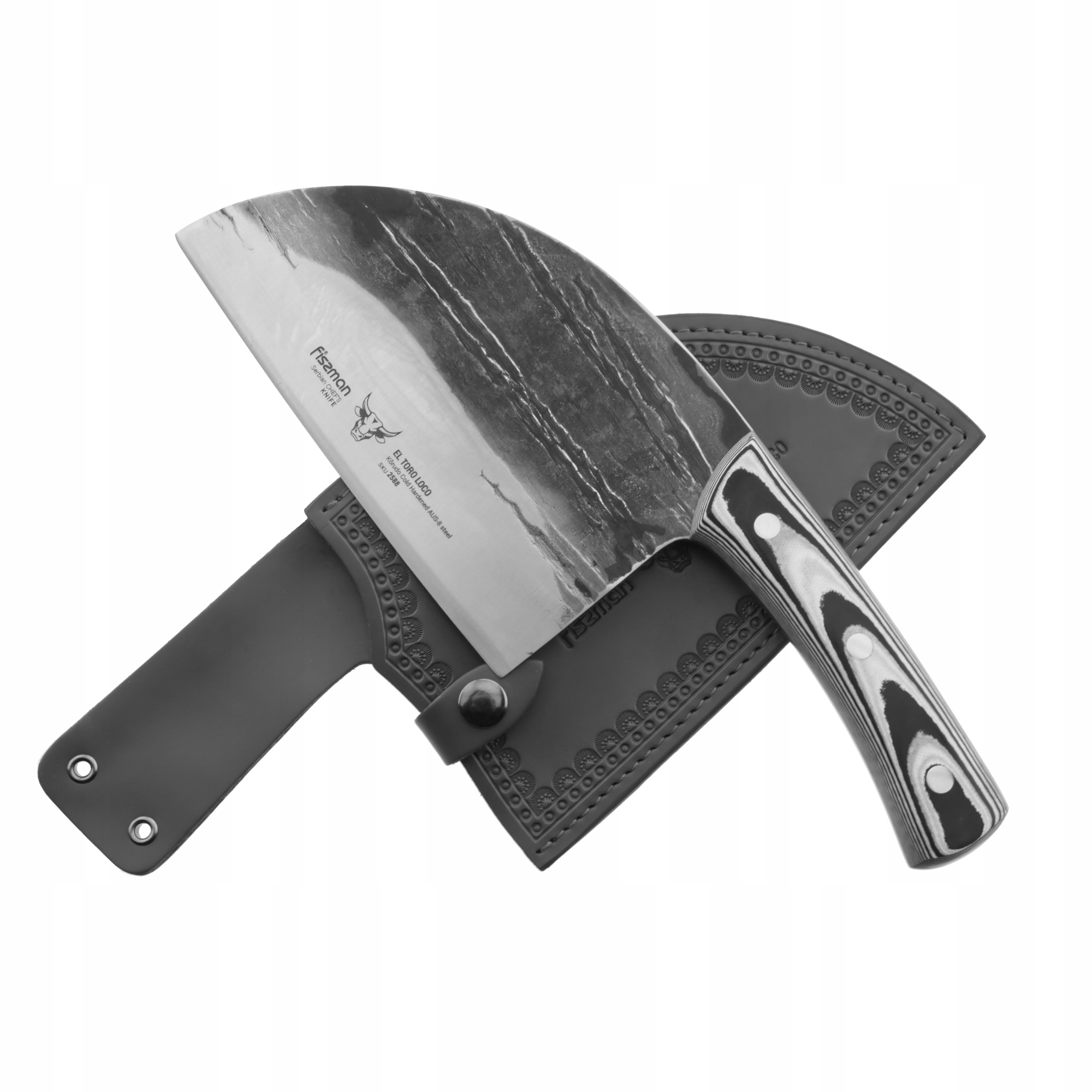 Sekáčik srbský Fissman El Toro Loco 18 cm, oceľ AUS-8 micarta, nôž šéfa
