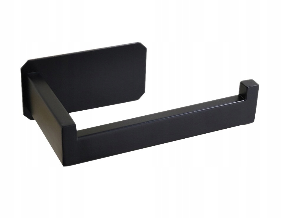 SAMOPRZYLEPNY Uchwyt na papier Toaletowy WC Loft Czarny wieszak do Łazienki Typ uchwyt