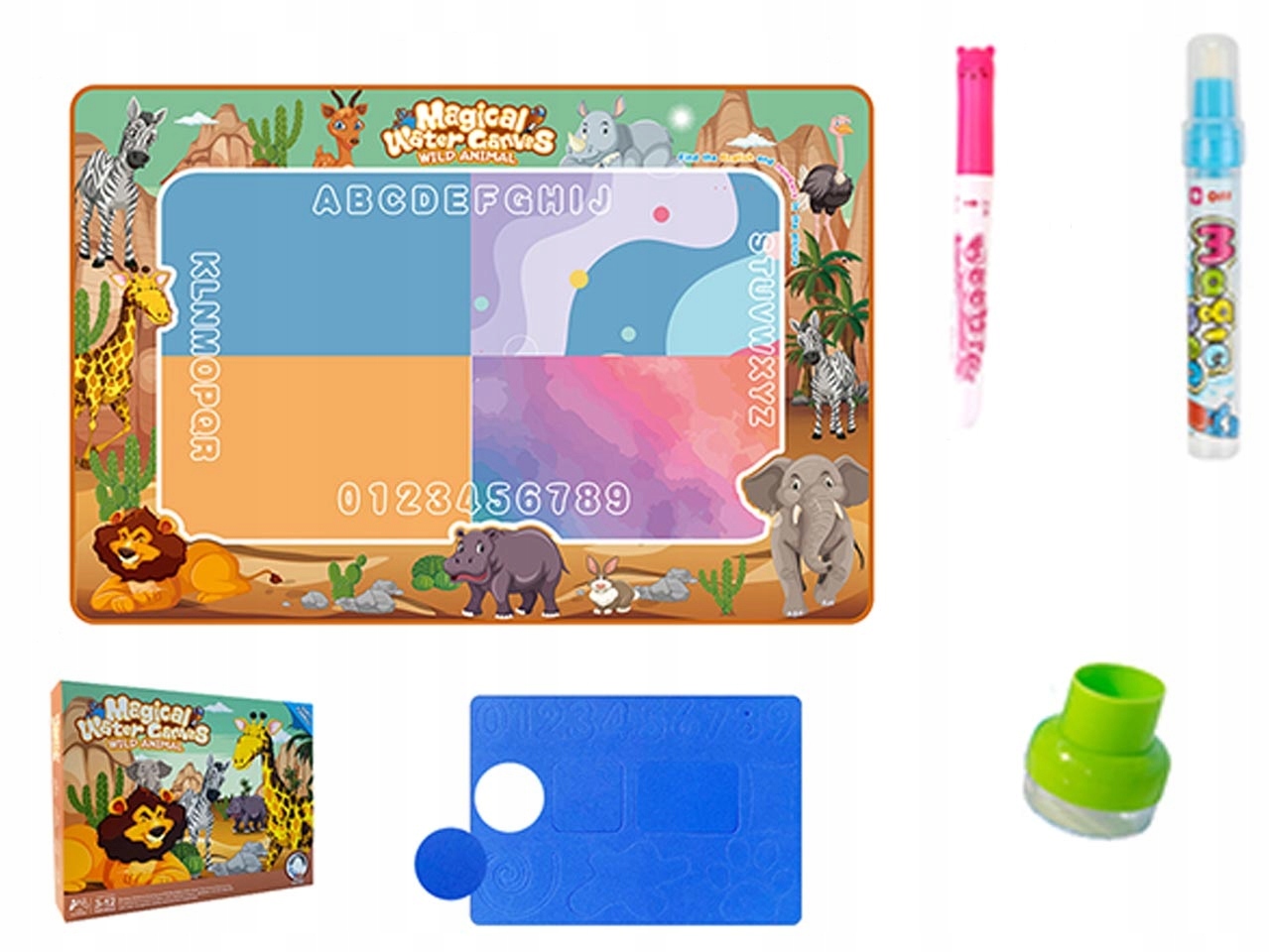 MATA DO KOL. PISAKIEM WODNYM SAFARI 44x32CM 0008