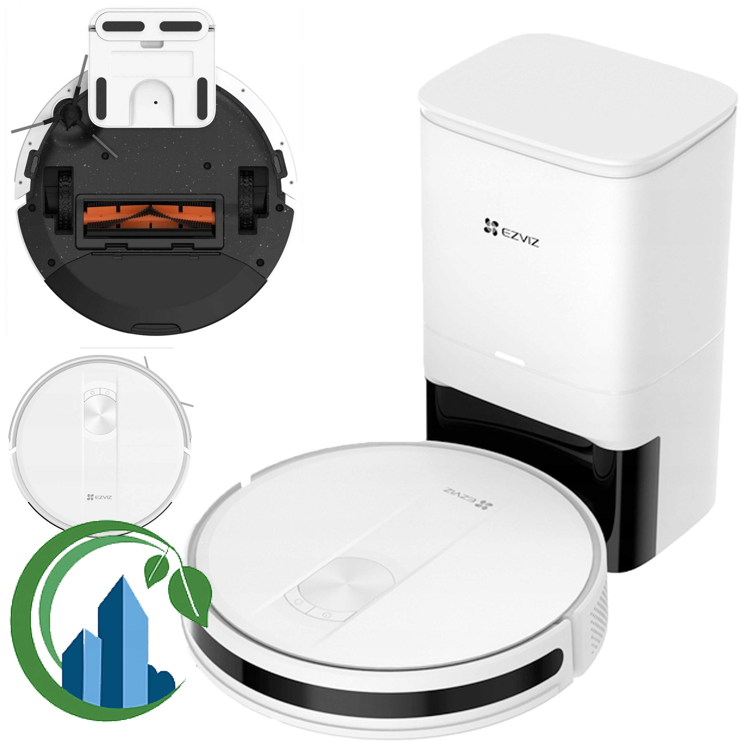 Robot Sprzątający Stacja Z Opróżnianiem Ezviz RC3 Plus Biały