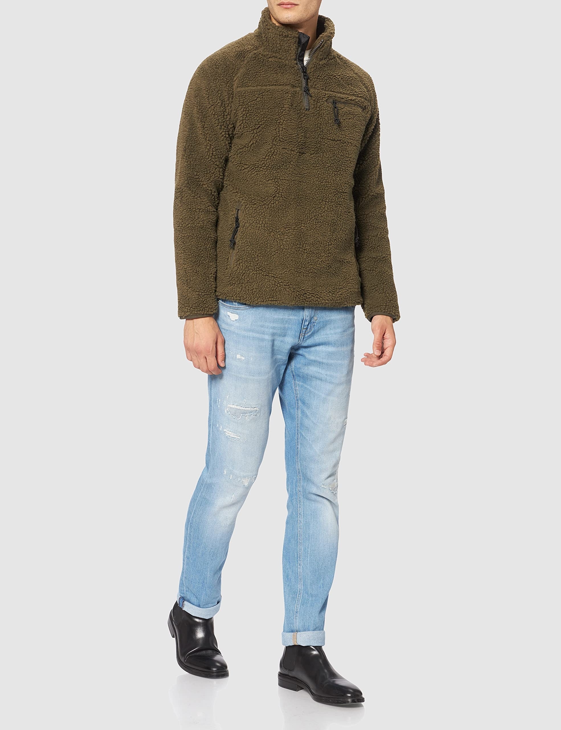 Brandit Zelená Pánská Klasická Fleecová Bunda L 6EA