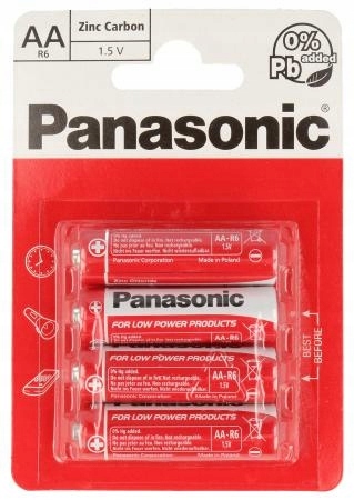 

4 x baterie Panasonic 1,5V cynkowe Aa R6 LR6