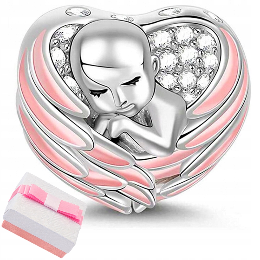 

Charms Serce Zawieszka Srebrna Beads Dziecko 925