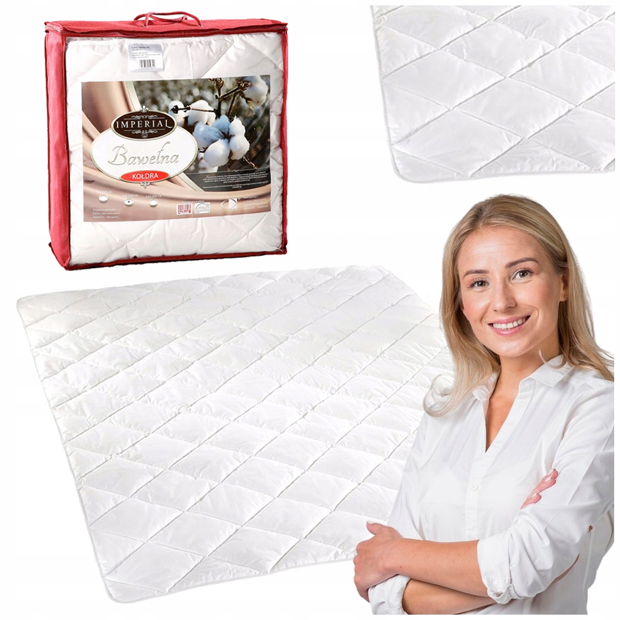 Přikrývka 160X200 Imperial 0,90 Kg Bílá