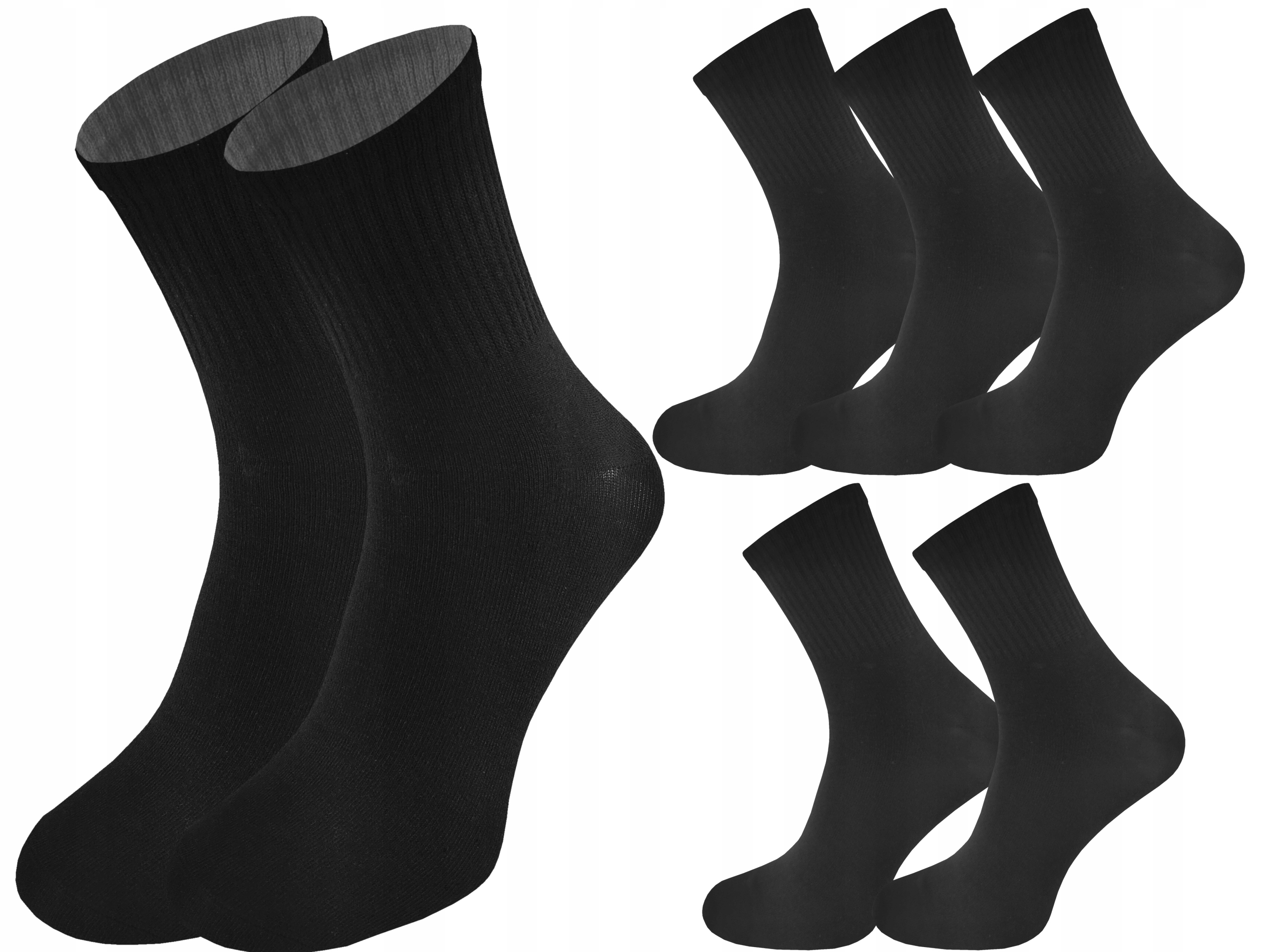 

5 Par Skarpety Sportowe Męskie Bawełniane