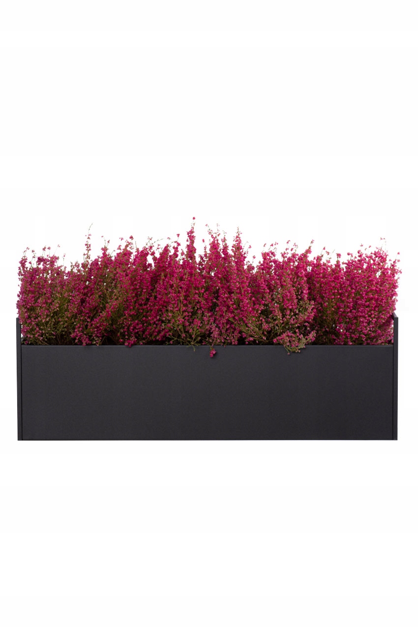 

Donica metalowa Rodos na parapet 80 cm, Czarna