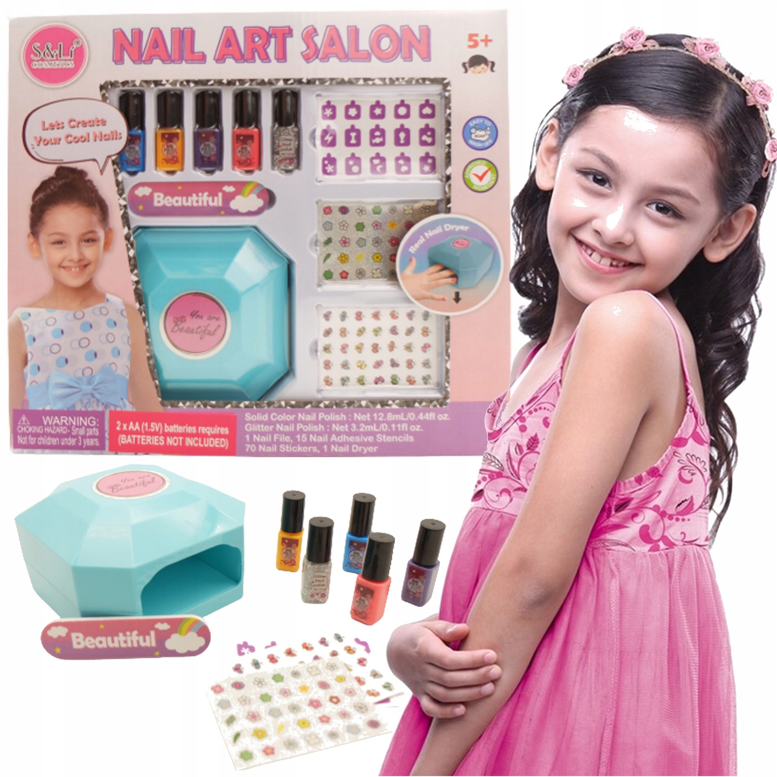 

Zestaw do stylizacji paznokci manicure suszarka