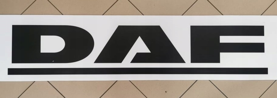 Chlapacz fartuch naczepy przyczepy DAF bialy Installation side Rear