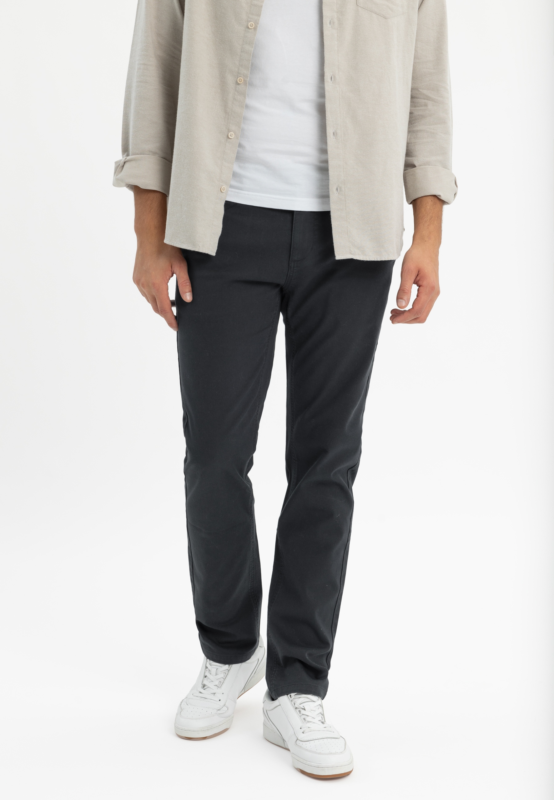 Pánské Látkové Kalhoty Casual Chinos Modré Volcano R-marshall 31-32
