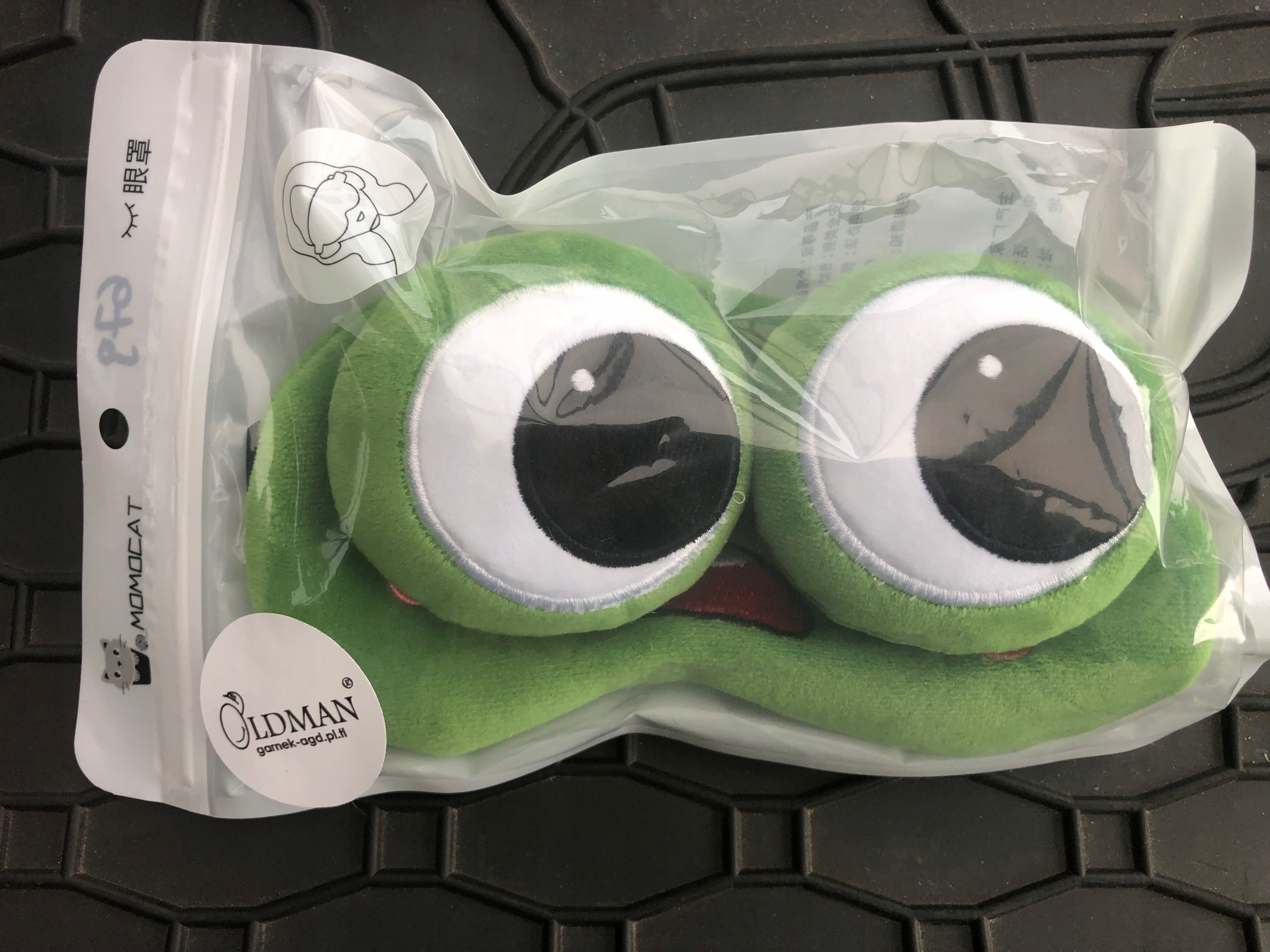 OPASKA NA OCZY MASKA DO SPANIA SNU RELAKSU żabka Płeć uniseks