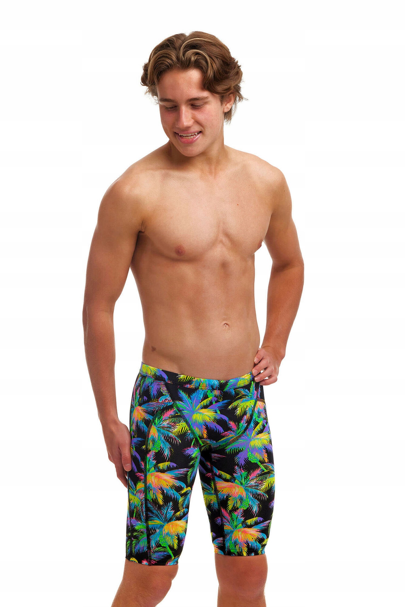 Kąpielówki treningowe pływackie Funky Trunks Paradise Please Jammer 140