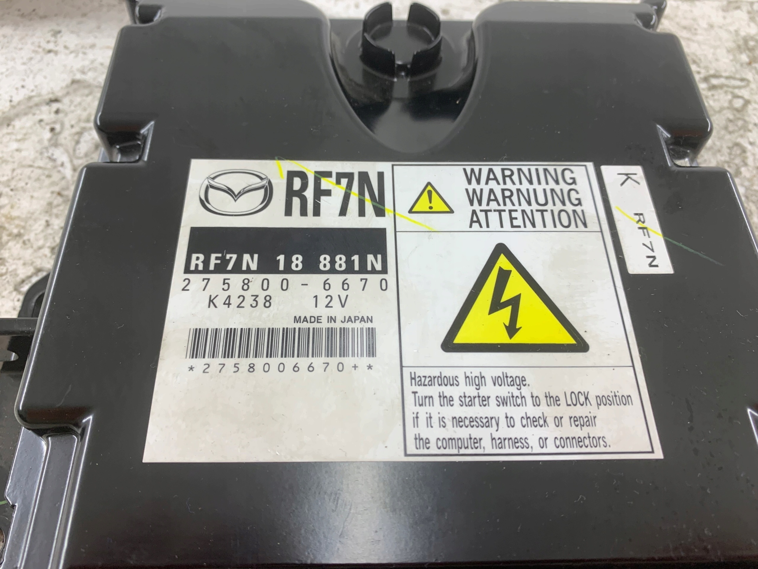 MAZDA 5 e CR 2.0 CITD centralina motore RF7N18881N 275800-6670