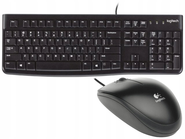 

Zestaw Mysz Klawiatura Logitech K120 B100 Czarna