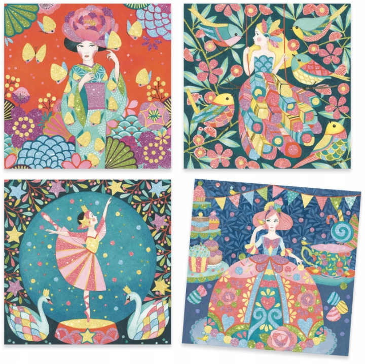 DJECO Zestaw artystyczny z brokatem - MARZENIA Marka Djeco