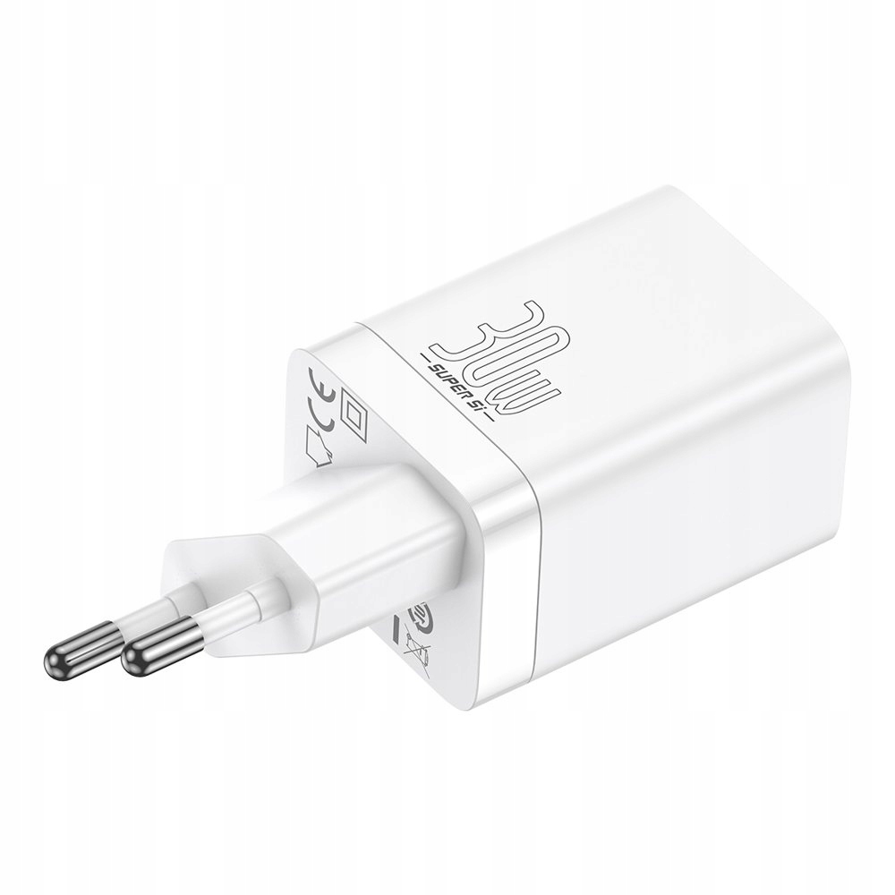 BASEUS SZYBKA ŁADOWARKA SIECIOWA DO TELEFONU USB USB C 30W MOCNA KOSTKA 3A Złącza USB typ C USB