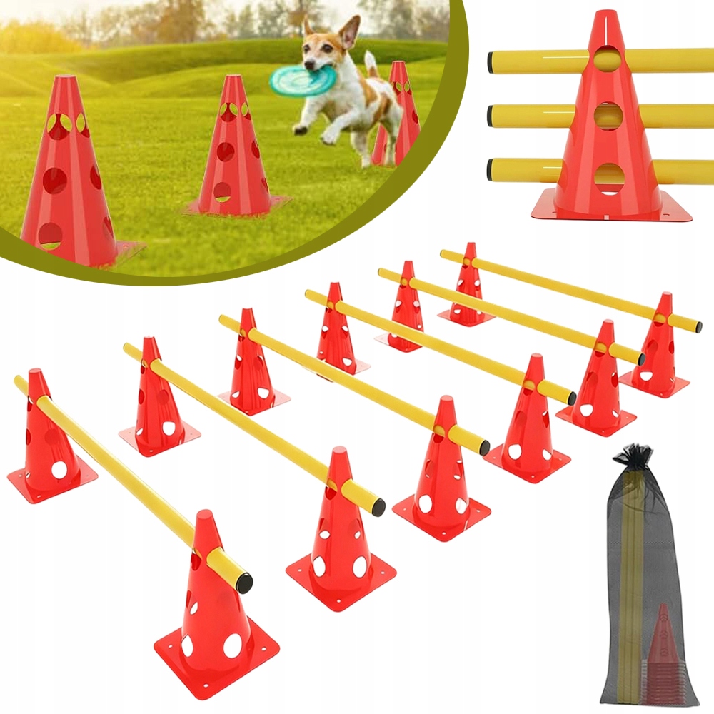 Zestaw Treningowy Dog Activity Agility Akcesoria Treningowe do Piłki Nożnej