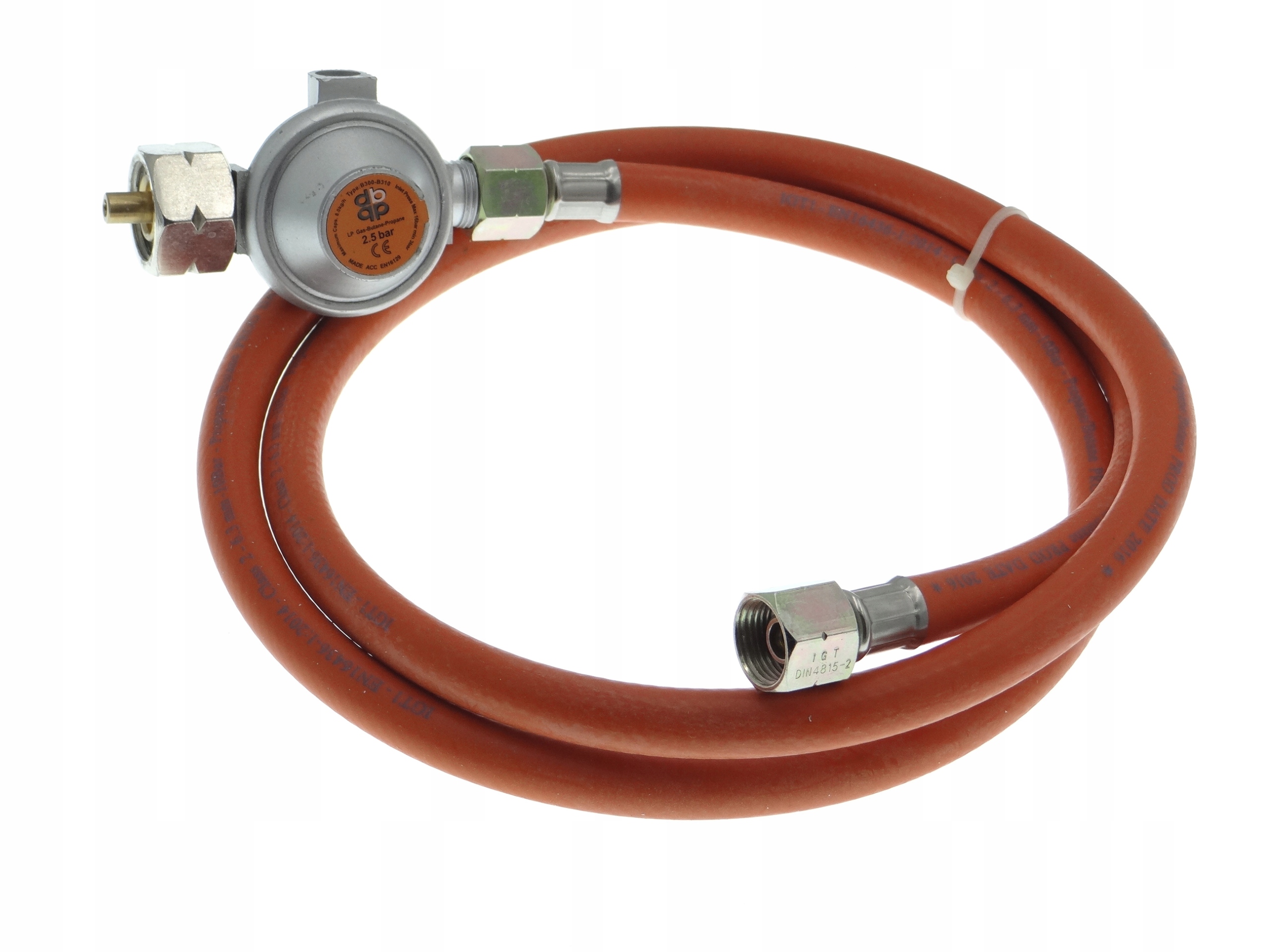 Reduktor 2,5 bar hadice s kováním 2 x 3/8" 1,5 m