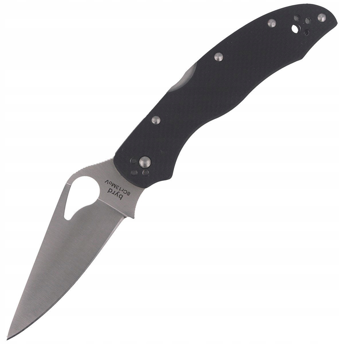Nůž Folder Edc Spyderco Byrd Harrier 2 8Cr13MoV G-10 Black Plain