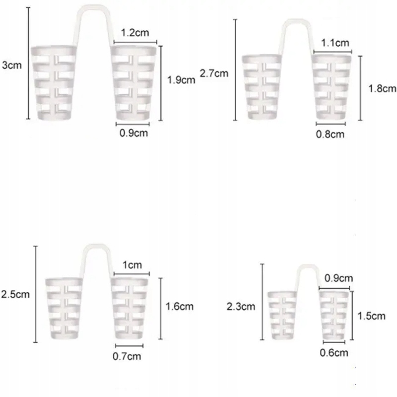 WKŁADKI DO NOSA PRZECIW CHRAPANIU LEPSZY ODDECH SEN NA NOS 4 SZTUKI + MASKA Marka HSBB