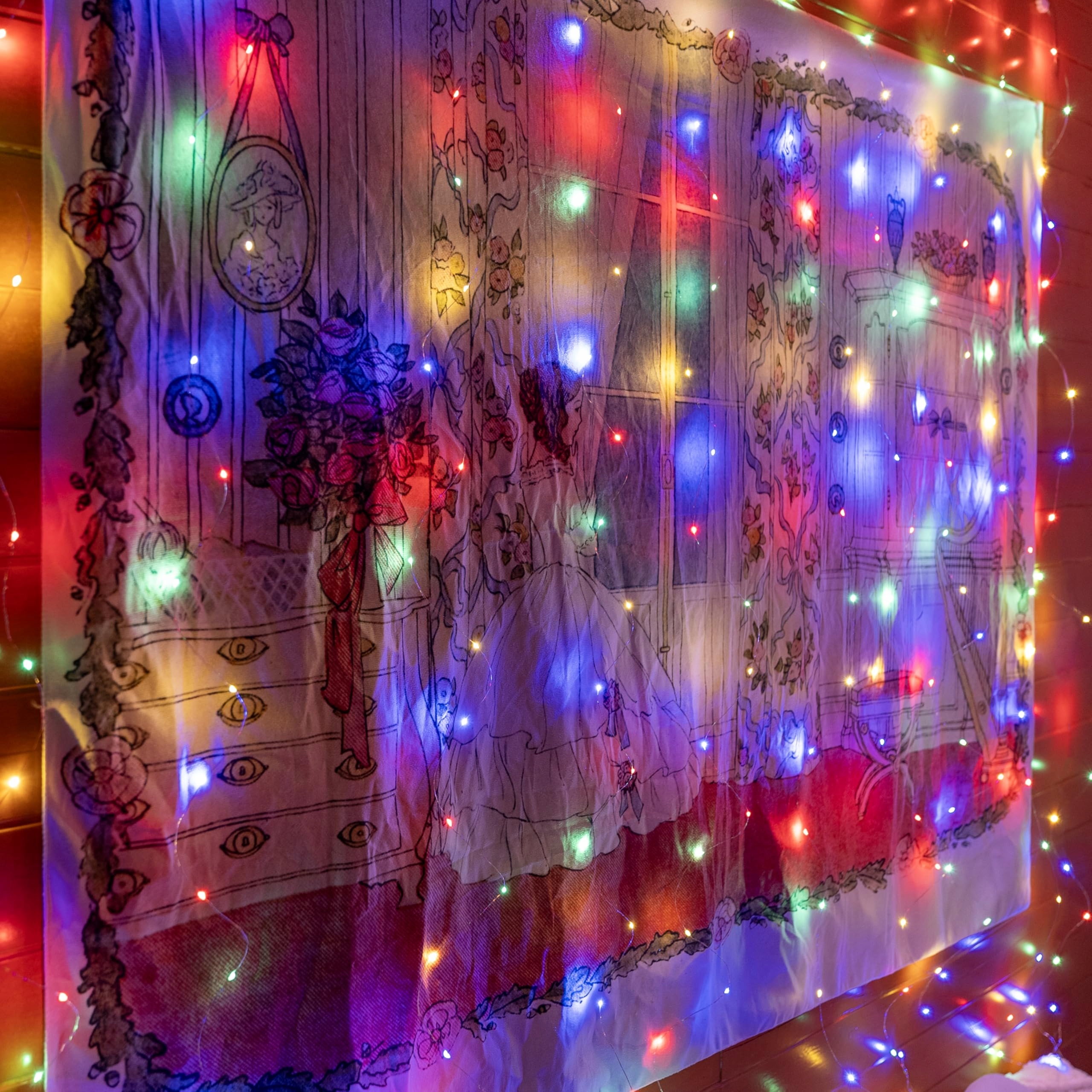 OLLNY KURTYNA GIRLANDA ŚWIETLNA LAMPKI LED 2x2m 200 LED USB — miniatura 5