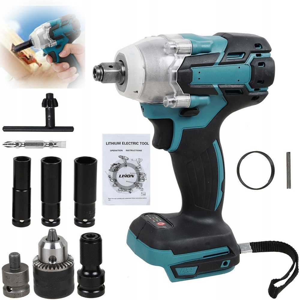 Bezkartáčový Akumulátorový Klíč 1/2'' 520NM 18V S Led Diodou