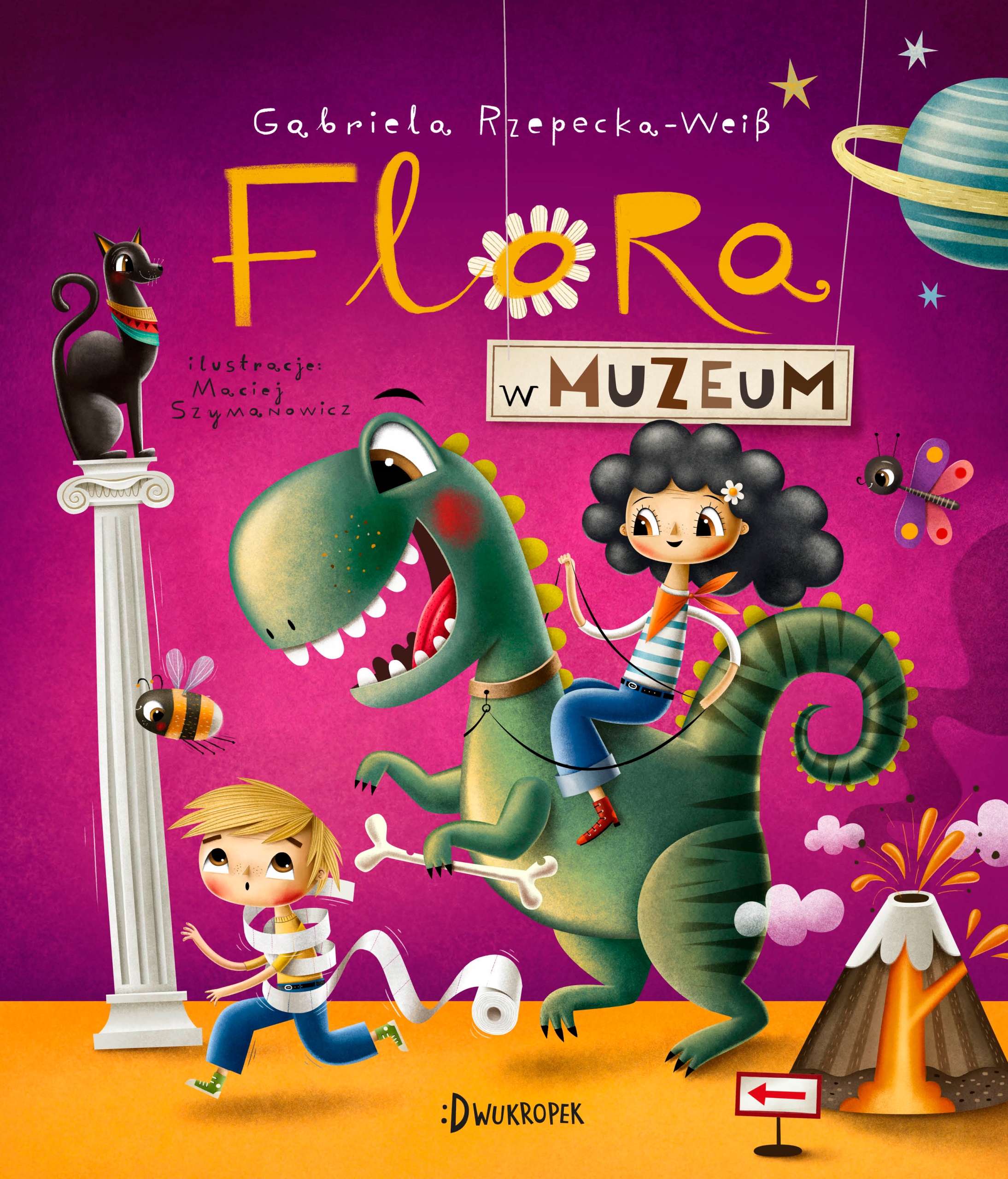 Flora w muzeum - ilustracja wewnętrzna