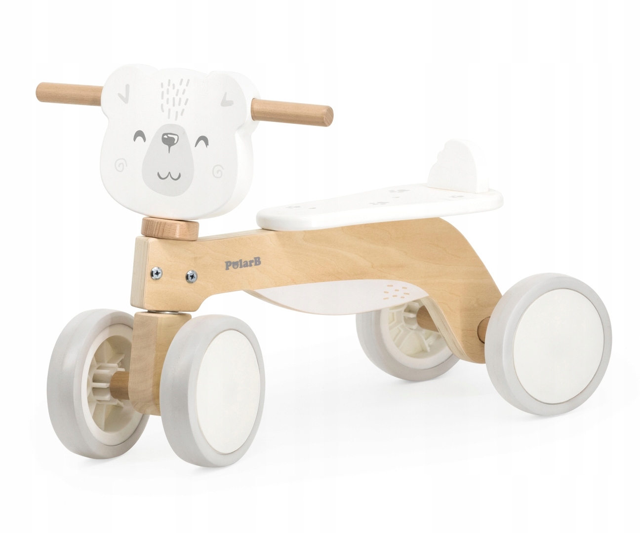 Viga PolarB Drewniany Jeździk Pchacz 2w1 Nauka Chodzenia na Roczek