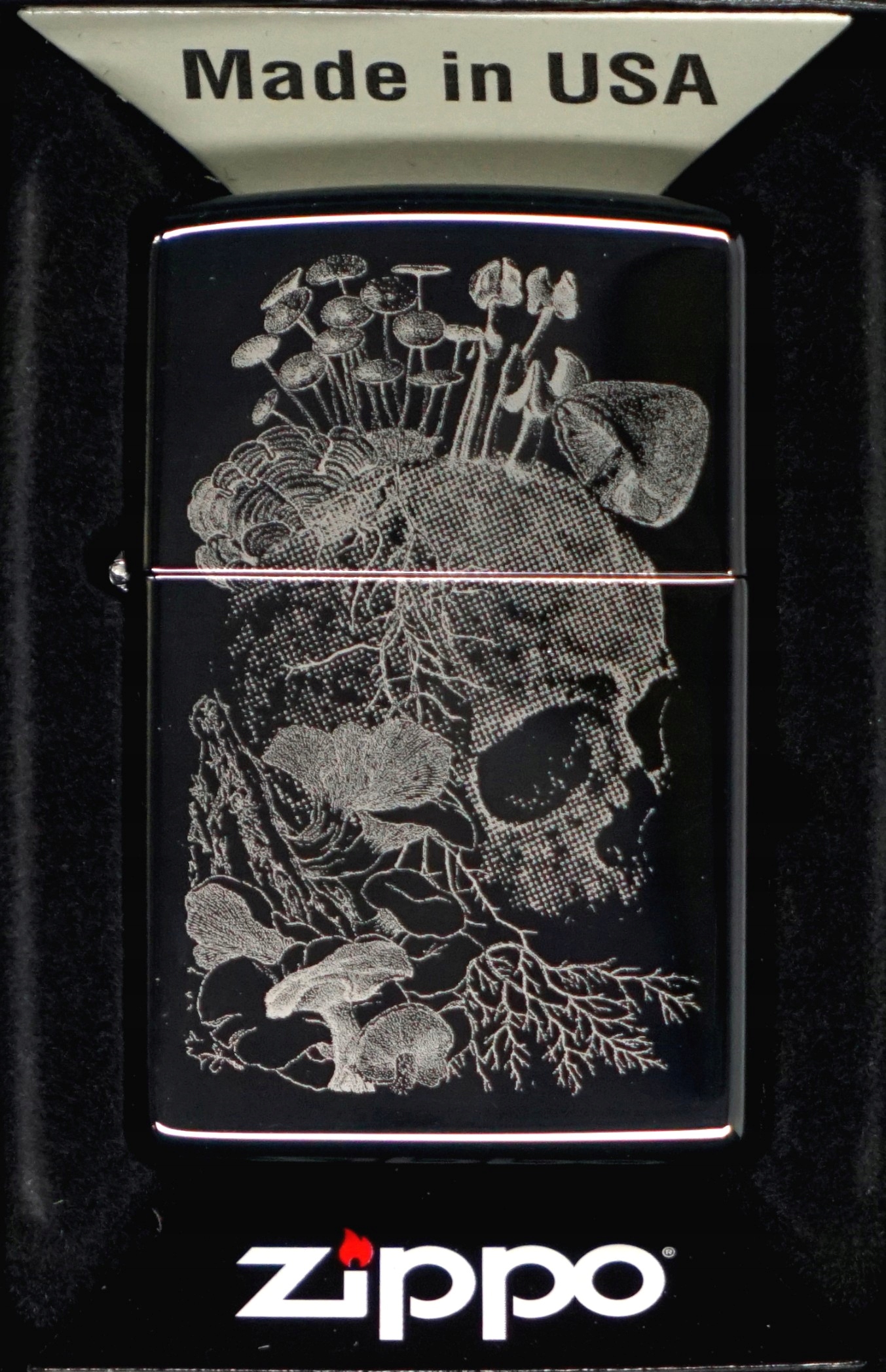 ZAPALNICZKA ZIPPO SKULL MUSHROOM DESIGN