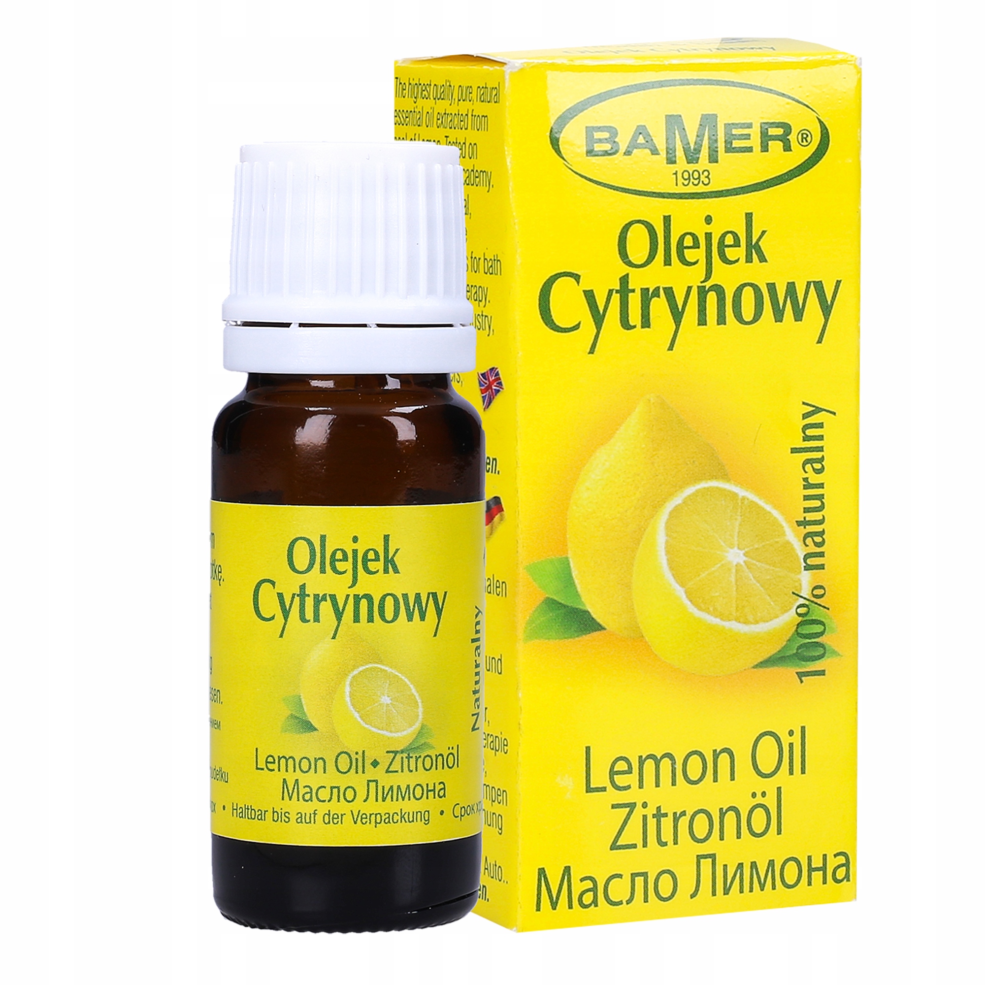 

Cytrynowy Olejek Eteryczny 100% Bamer Cytryna