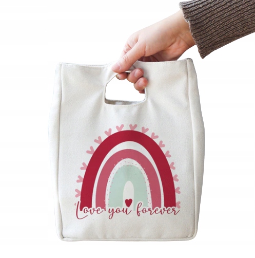 TERMICZNA TORBA TOREBKA NA LUNCH TĘCZA v3