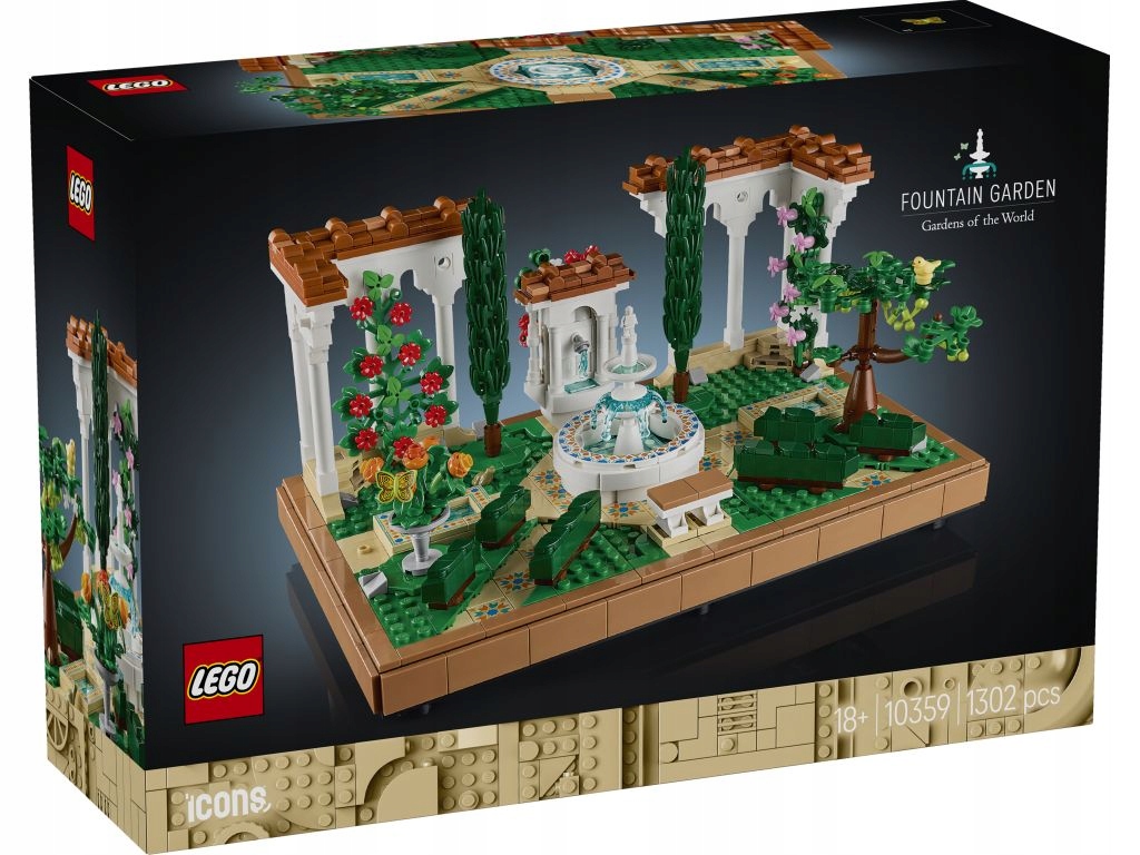 Lego 10359 Icons Fontána v zahradě
