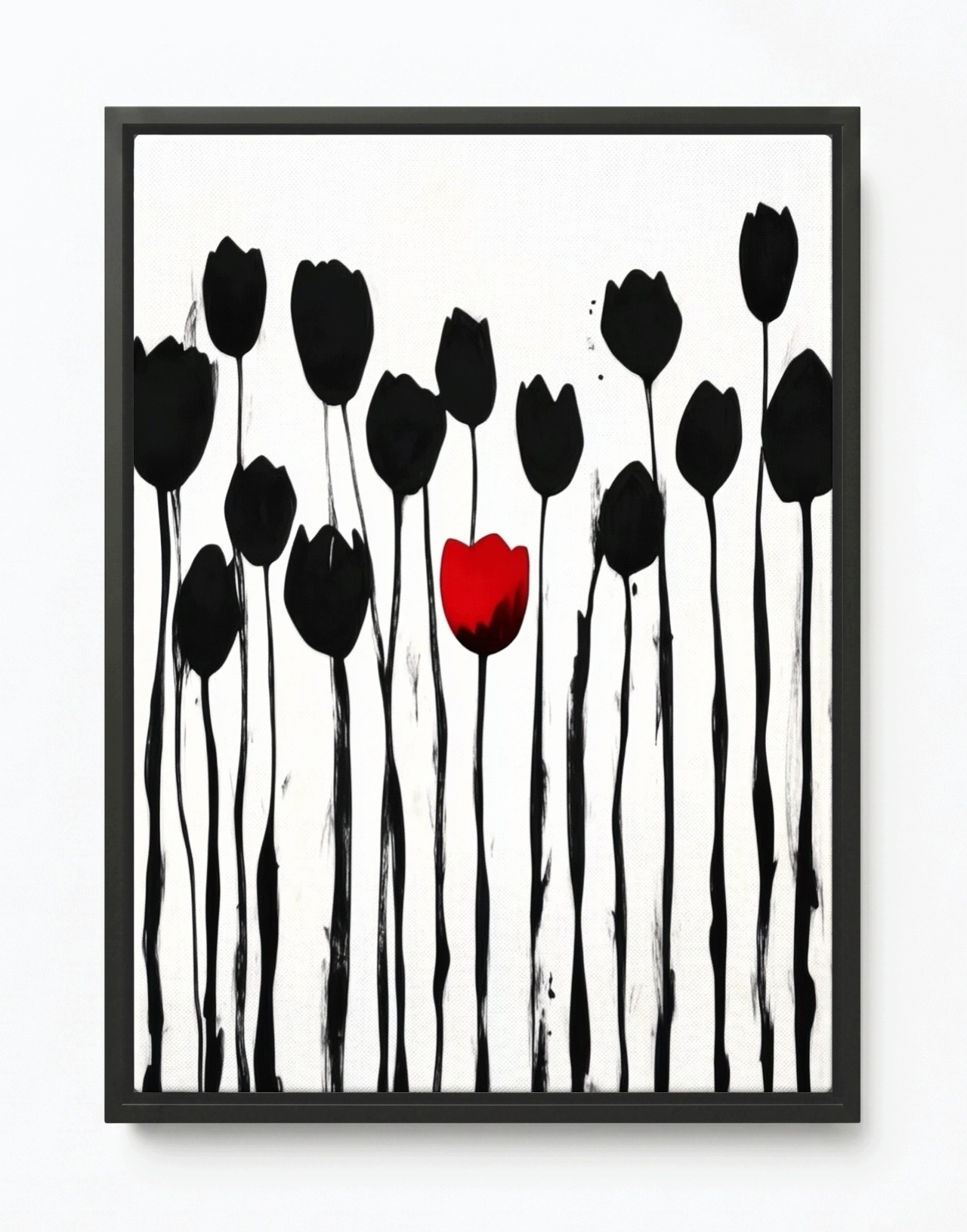Obraz Rám American Box Grafika Príroda Záhrada Kvety Tulipány Modern 60x80