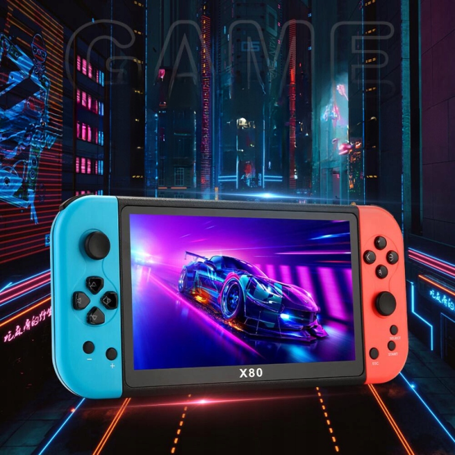 Przenośna Konsola Retro 20 000 Gier z Dużym Ekranem 4-Rdzeniowy Procesor Model X80
