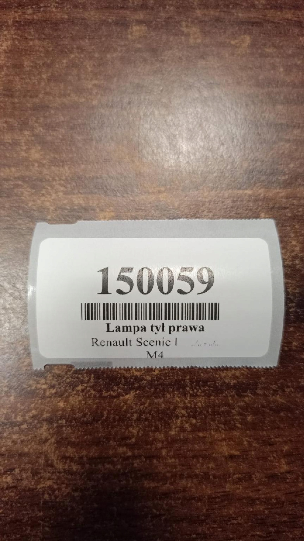RENAULT SCENIC and light right rear part