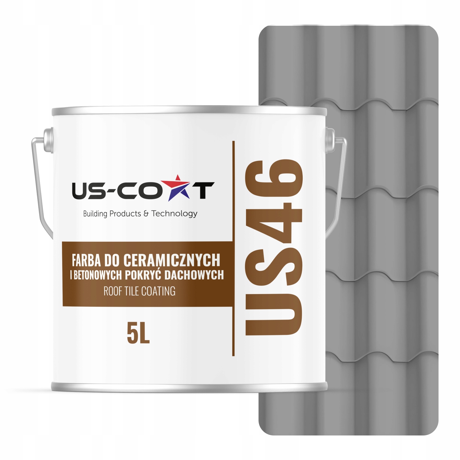 Farba Na Strechu Keramických Krytín Farba Šedá Signálna Ral 7004 5 L Lesk