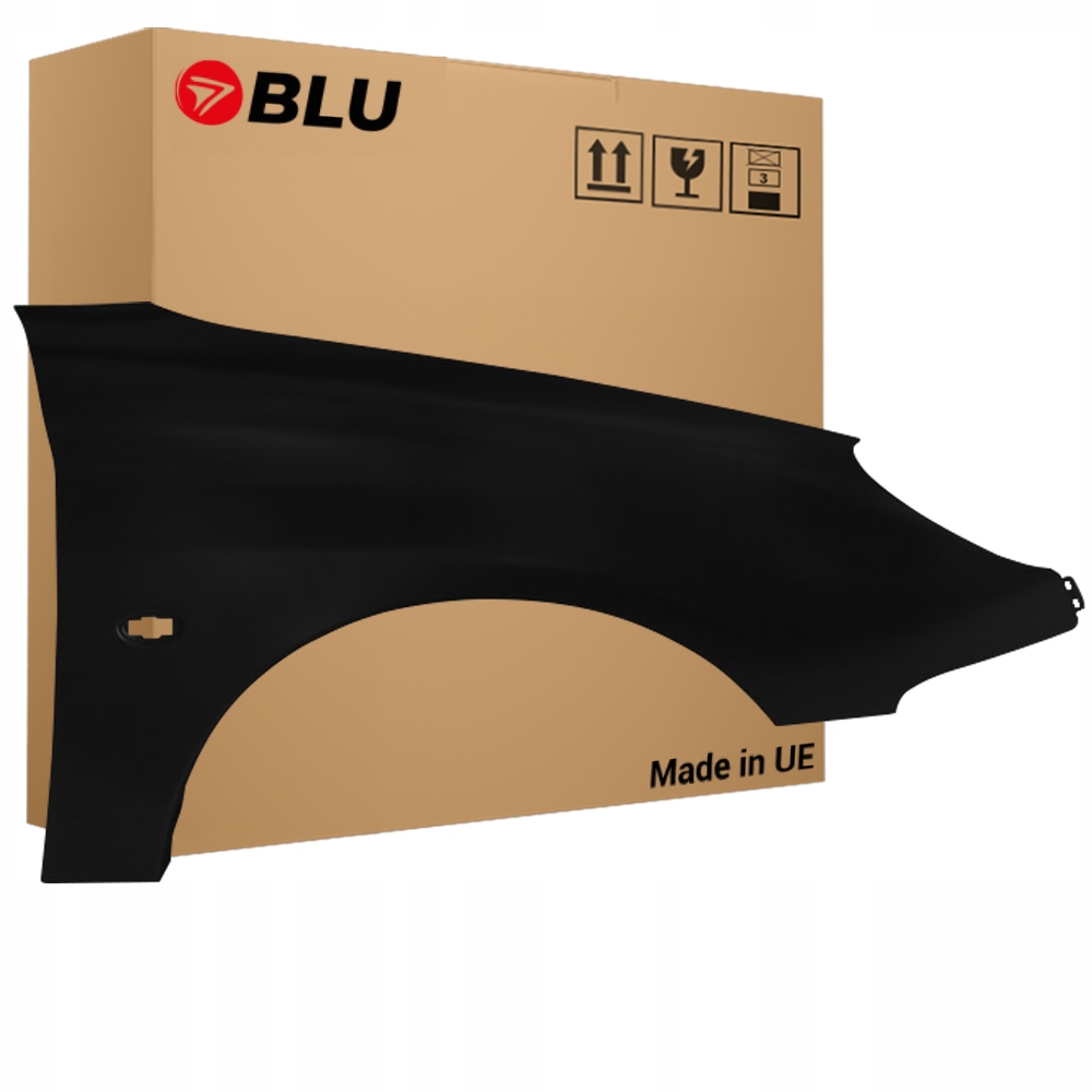 Blu Blatník Peugeot 206 CC Exy pravý černý 98-09 přední