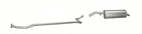 Глушитель + труба + хомут Citroen C2 а / м1,1 03-05Р.