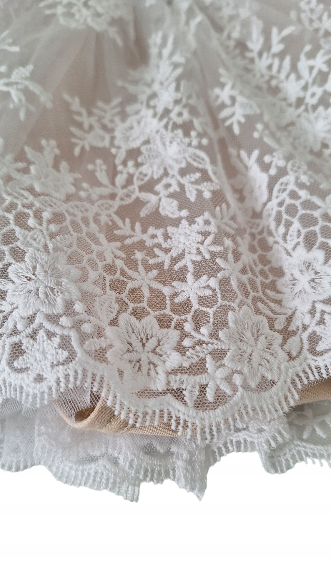 Sukienka do Chrztu roczek MIA Kolor beżowy