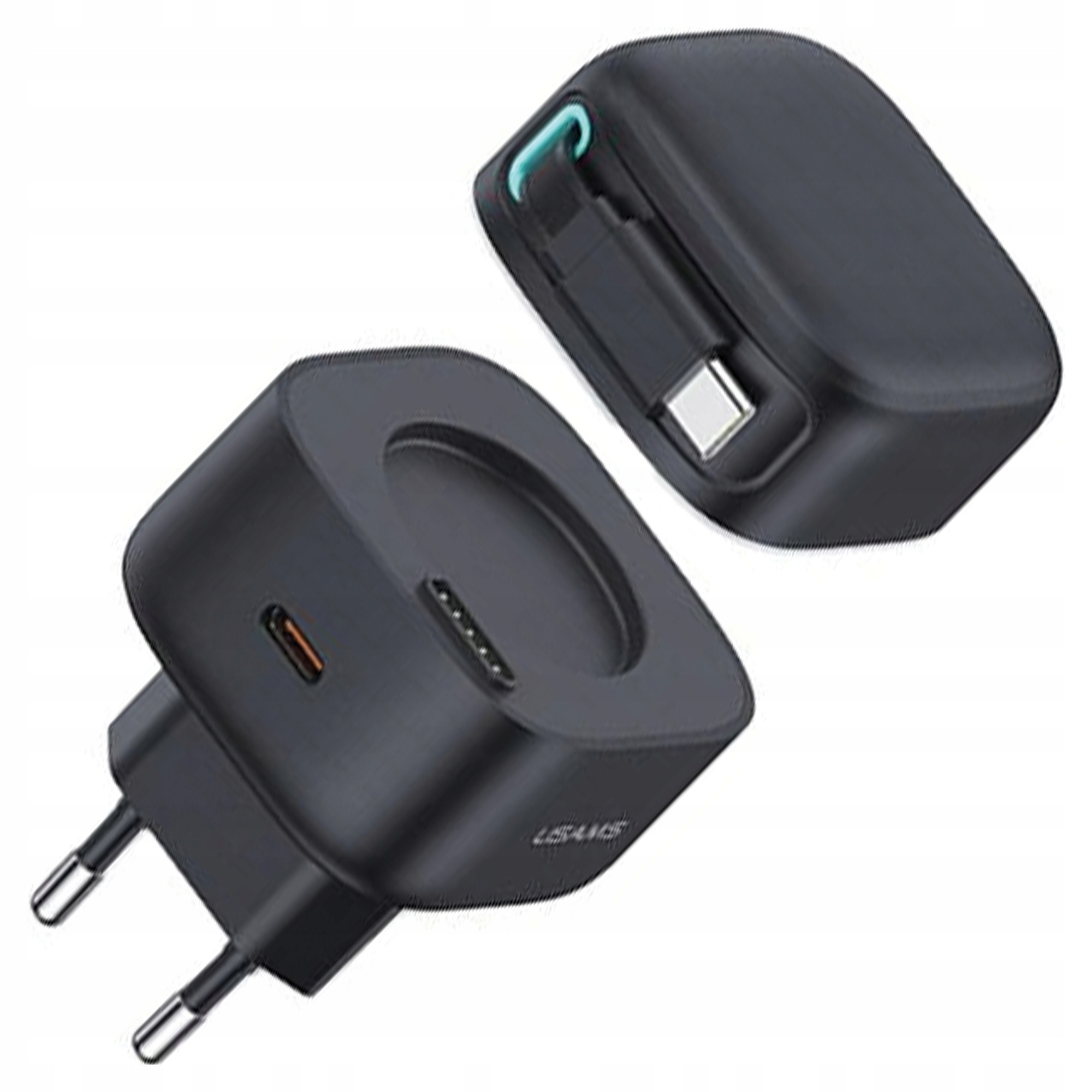 Usams Síťové nabíjení 1xUSB-C s navíjecím kabelem Usb-c Retractable Pd+qc 35W Gan