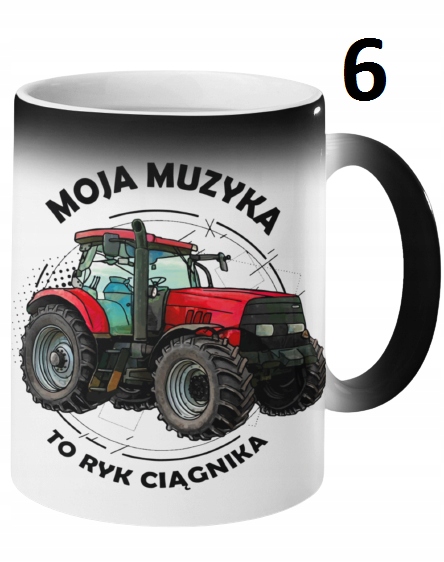 KUBEK MAGICZNY CIEKAWY CIĄGNIK TRAKTOR NAPIS WZORY EAN (GTIN) 5907149158454