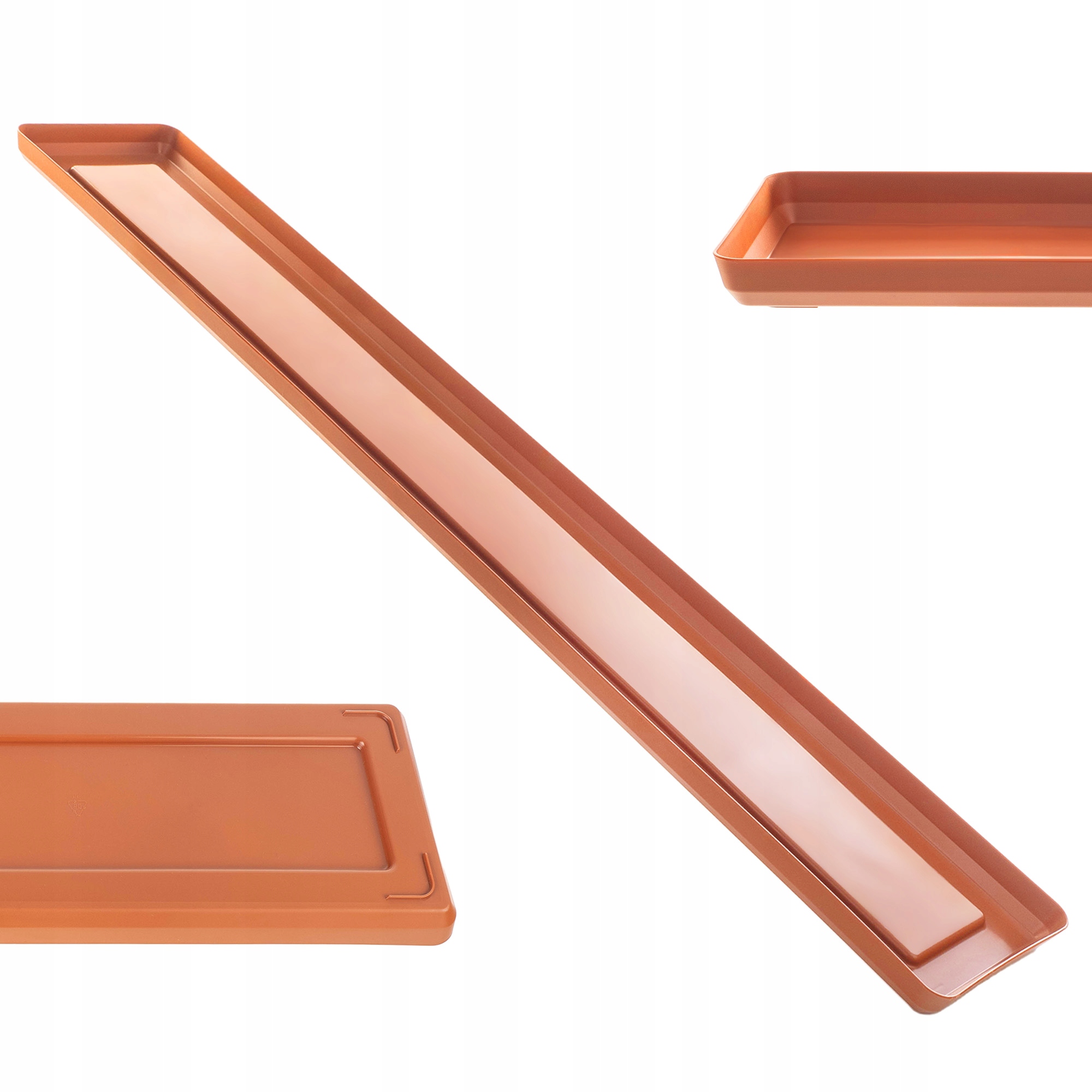 PODSTAWKA POD DONICZKĘ DONICĘ 80cm TACKA PROSTOKĄTNA CEGLASTA PLASTIKOWA