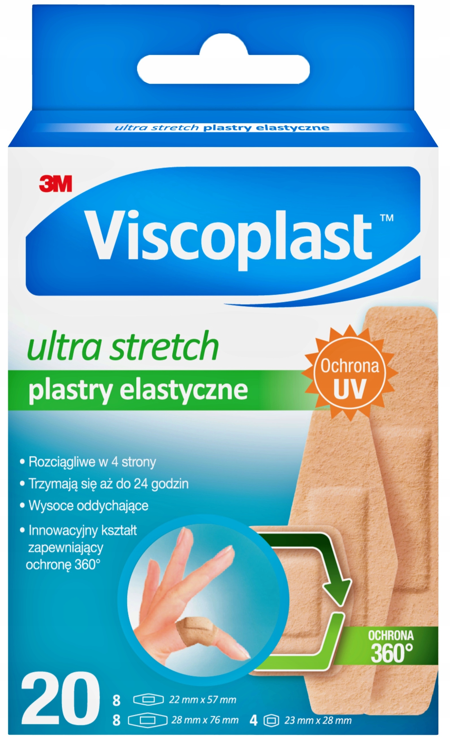 

Zestaw Viscoplast Plastry Ultra Stretch Elastyczne