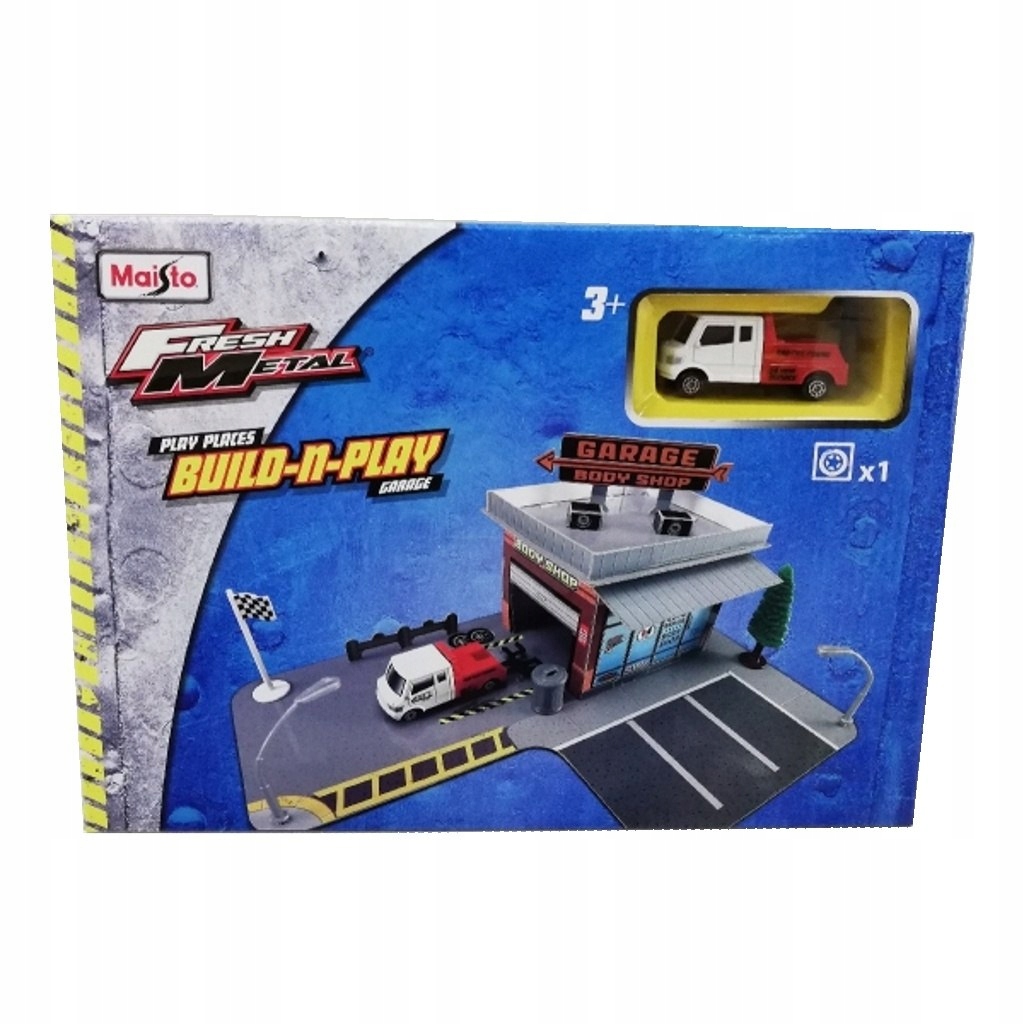 Maisto Build N Play Garáž Body Shop s Autem