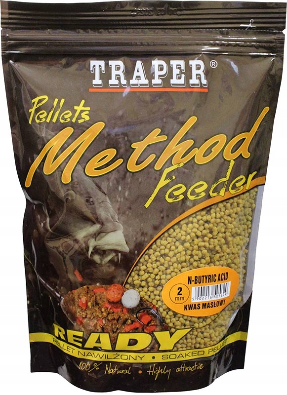 Pellet Traper Method Feeder Ready 2mm 500g Kwas masłowy