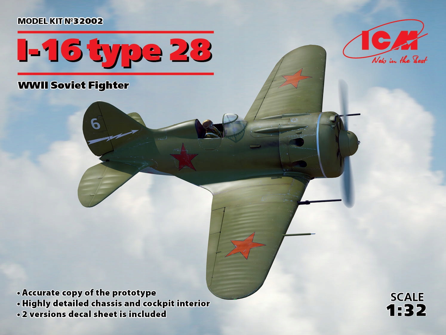 I-16 typ 28 1:32 ICM 32002