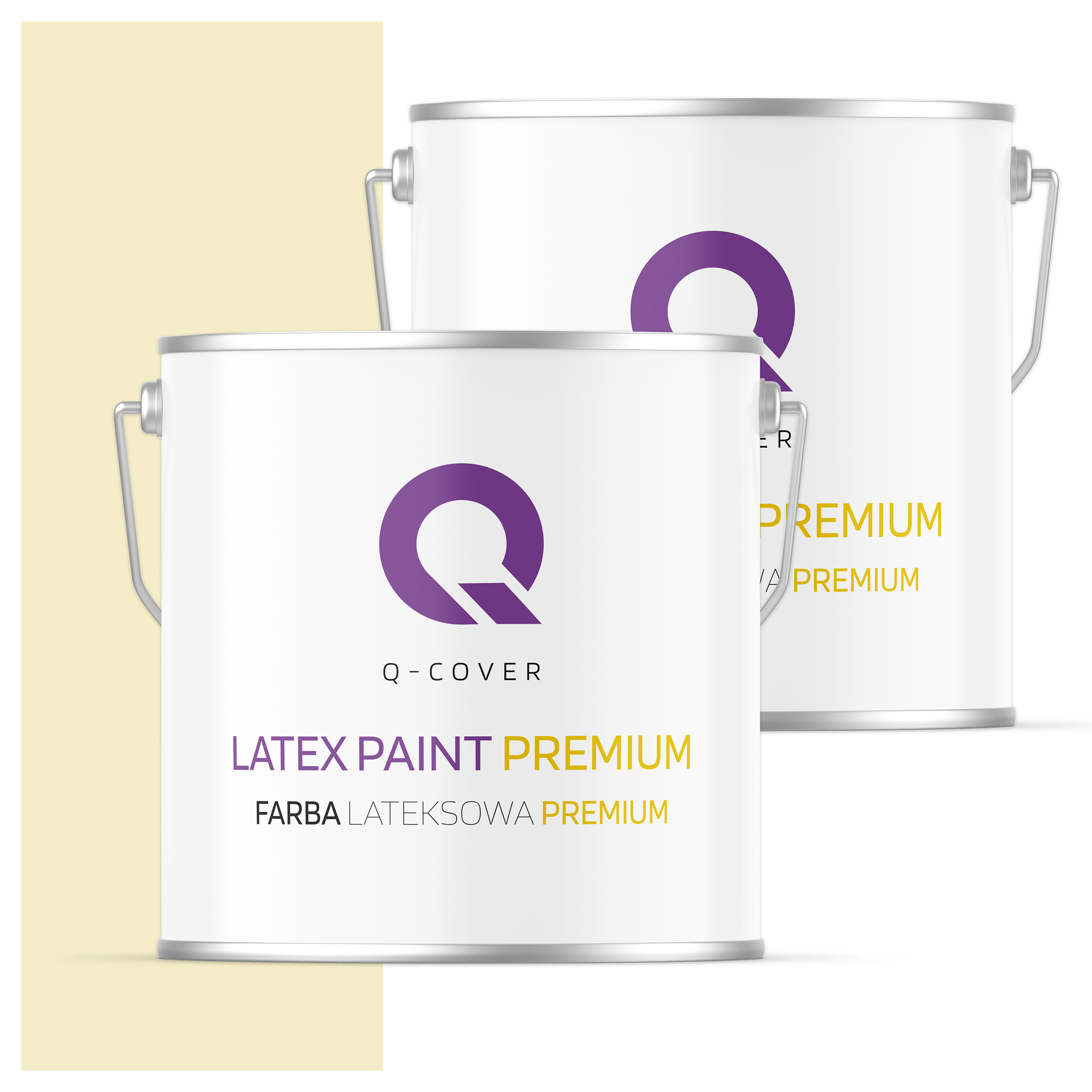 Umývateľná farba na steny stropov 5L Hlboká matná svetložltá