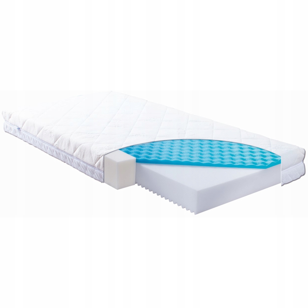 Materac dziecięcy Carpathia piankowy 120x60x10 cm Baby Matex